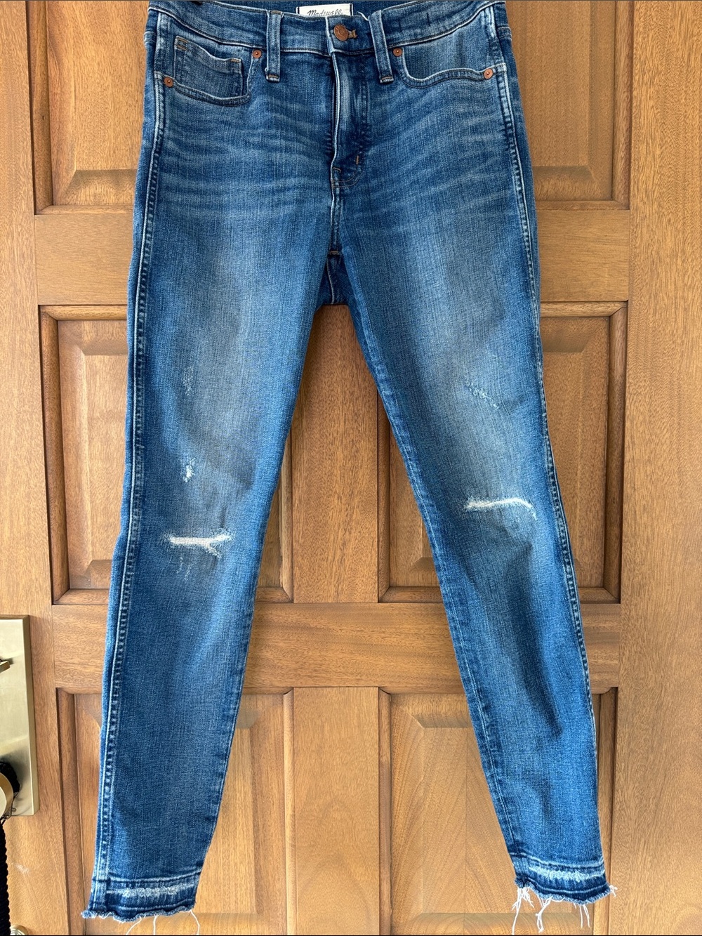 Women’s Madewell - Sz 28 - Blue Distressed Skinny Jeans